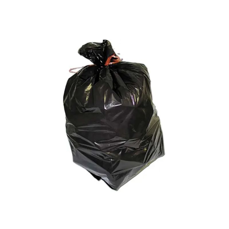 Carton de 200 sacs poubelles 130L Noirs 20 microns en polyéthylène super économiques