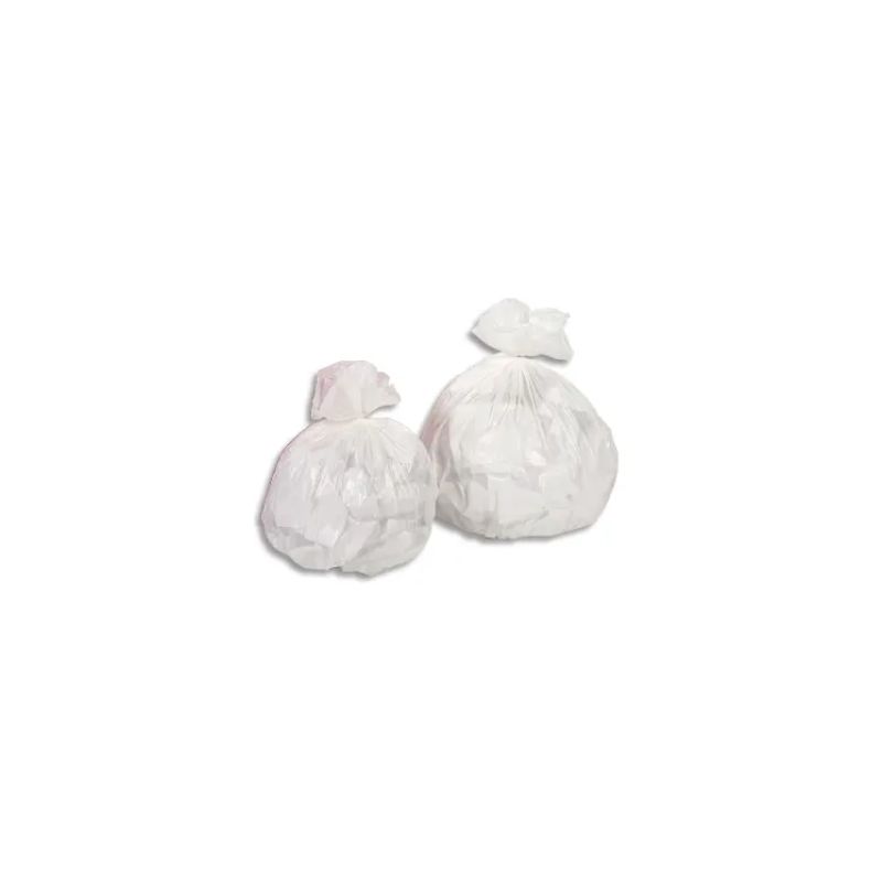 Boîte de 1000 sacs poubelles 20 litres Blanc 10 microns Boîte de 1000 sacs poubelles 20 litres Blanc 10 microns