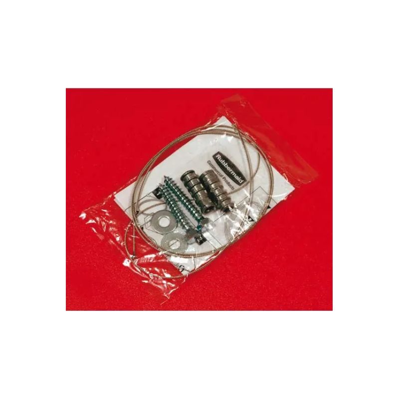 RUBBERMAID Kit de sécurité pour borne cigarette Groundskeeper Tuscan Noir