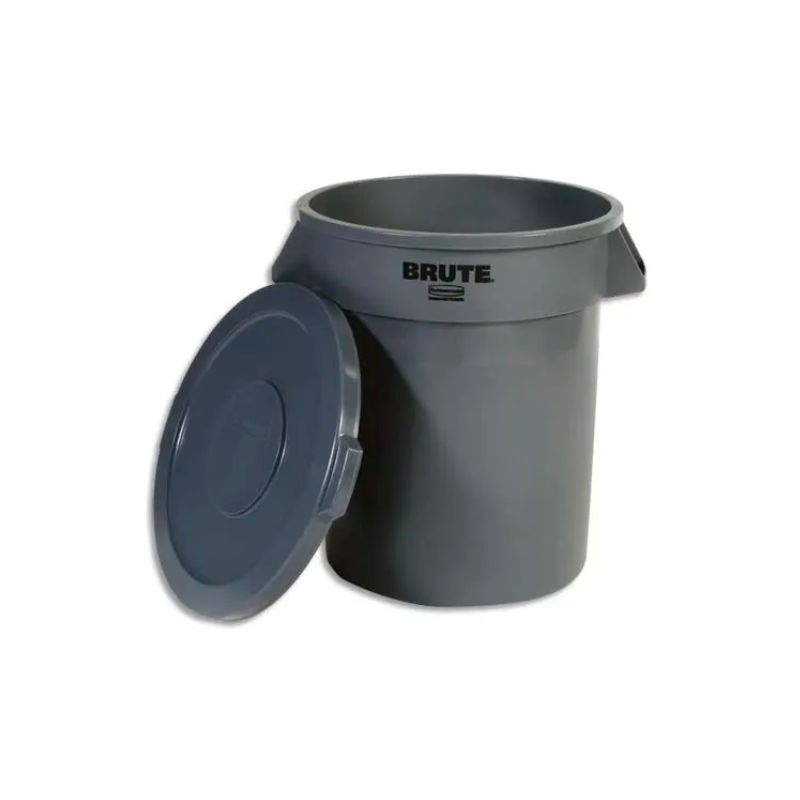 RUBBERMAID Collecteur Brut rond capacité 75,7 Litres en polyéthylène - D49,5 cm, Hauteur 58,1 cm Gris RUBBERMAID Collecteur Brut rond capacité 75,7 Litres en polyéthylène - D49,5 cm, Hauteur 58,1 cm Gris
