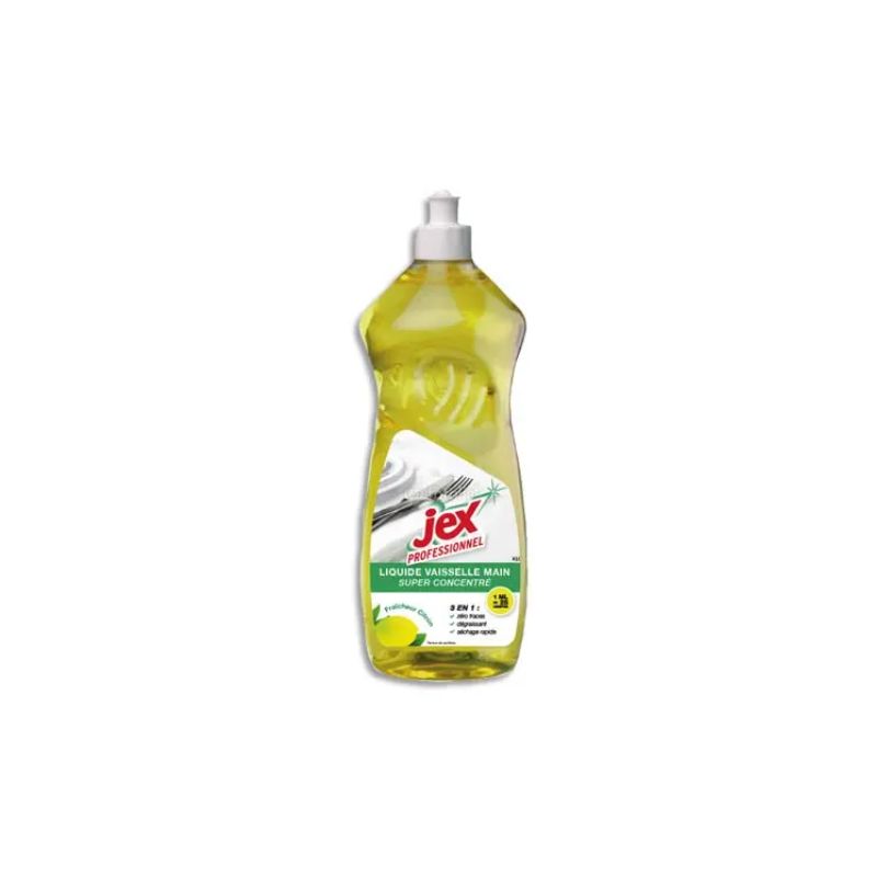 JEX PROFESSIONNEL Flacon d'1 Litre de Liquide vaisselle doux pour les mains parfum citron