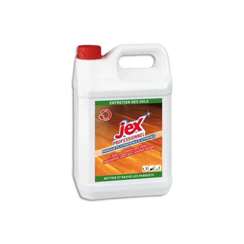 JEX PROFESSIONNEL Entretien parquets vitrifiés stratifiés 5 litres JEX PROFESSIONNEL Entretien parquets vitrifiés stratifiés 5 litres