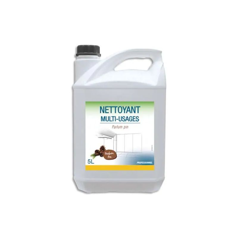 Bidon de 5 Litres Nettoyant désodorisant multi-usages pour sols et surfaces dures parfum Pin Bidon de 5 Litres Nettoyant désodorisant multi-usages pour sols et surfaces dures parfum Pin
