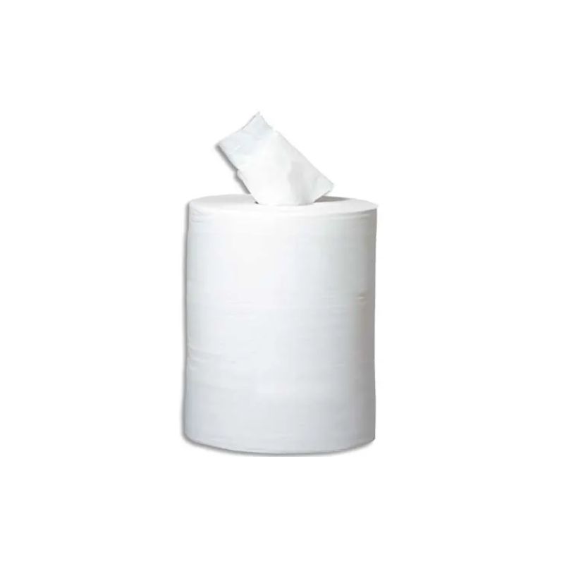 Lot de 6 bobines à dévidage central 450 feuilles 2 plis Blanc Lot de 6 bobines à dévidage central 450 feuilles 2 plis Blanc
