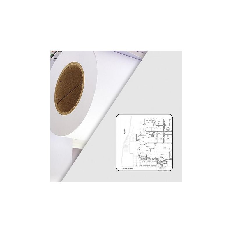 Papier extra blanc 80g/m² supérieur - 1,067 x 50 m - EVOLUTION