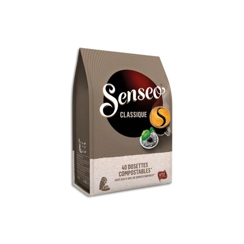 SENSEO Paquet de 40 dosettes de café moulu "Classique" équilibré 297g SENSEO Paquet de 40 dosettes de café moulu "Classique" équilibré 297g