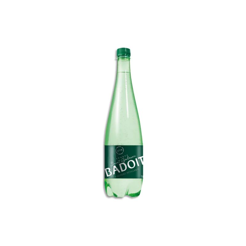 BADOIT Bouteille plastique d'eau pétillante 1 litre minérale