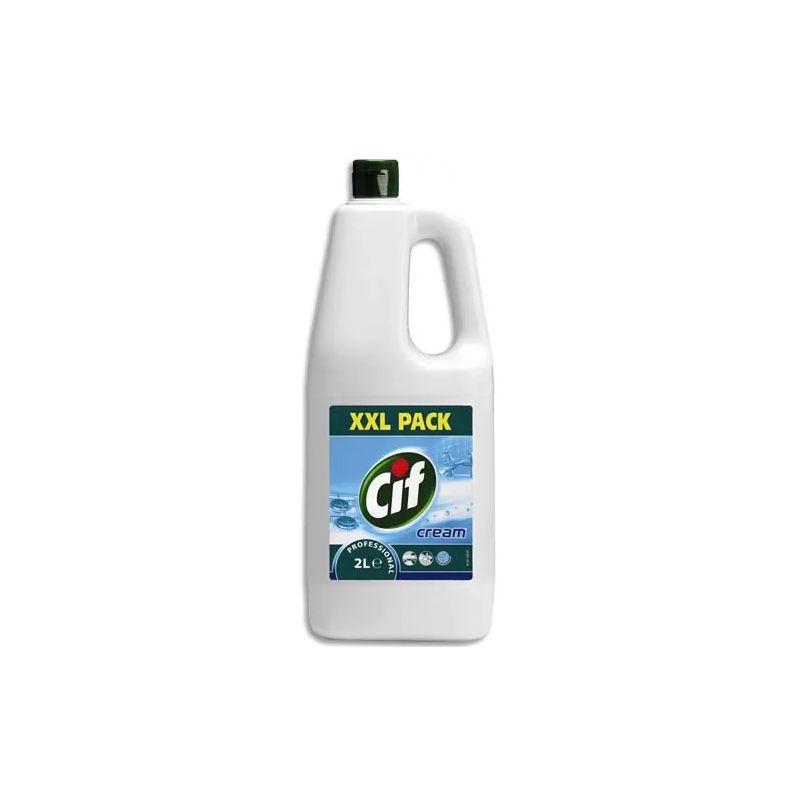 CIF PROFESSIONAL Flacon crème à récurer 2 Litres XXL, toutes surfaces lavables CIF PROFESSIONAL Flacon crème à récurer 2 Litres XXL, toutes surfaces lavables