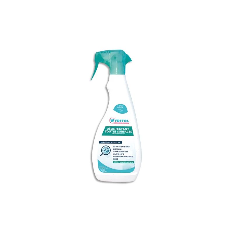 WYRITOL Spray 750ml nettoyant désinfectant toutes surfaces WYRITOL Spray 750ml nettoyant désinfectant toutes surfaces