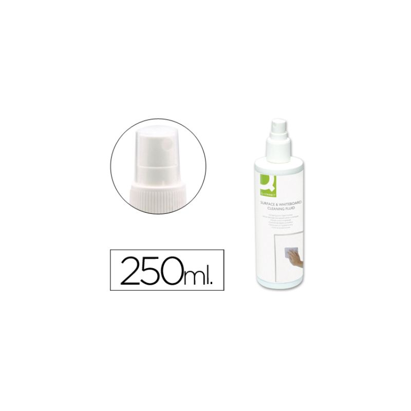 Vaporisateur q-connect mousse nettoyage tableau blanc non inflammable sans alcool aérosol 250ml Vaporisateur q-connect mousse nettoyage tableau blanc non inflammable sans alcool aérosol 250ml