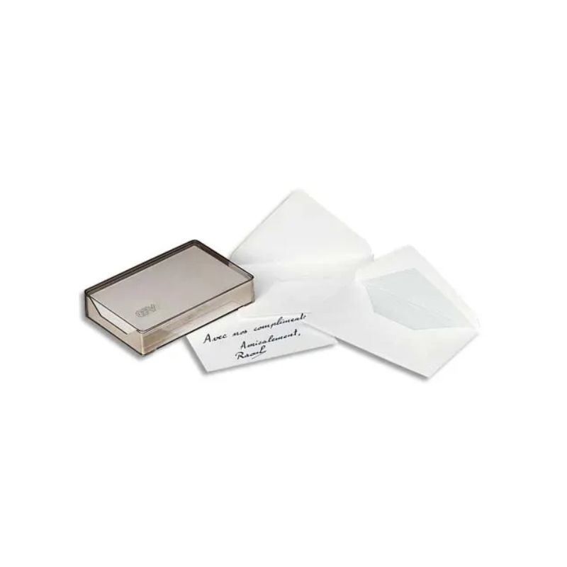 GPV Boîte cristal de 100 enveloppes gomme format 90x140 mm GPV Boîte cristal de 100 enveloppes gomme format 90x140 mm