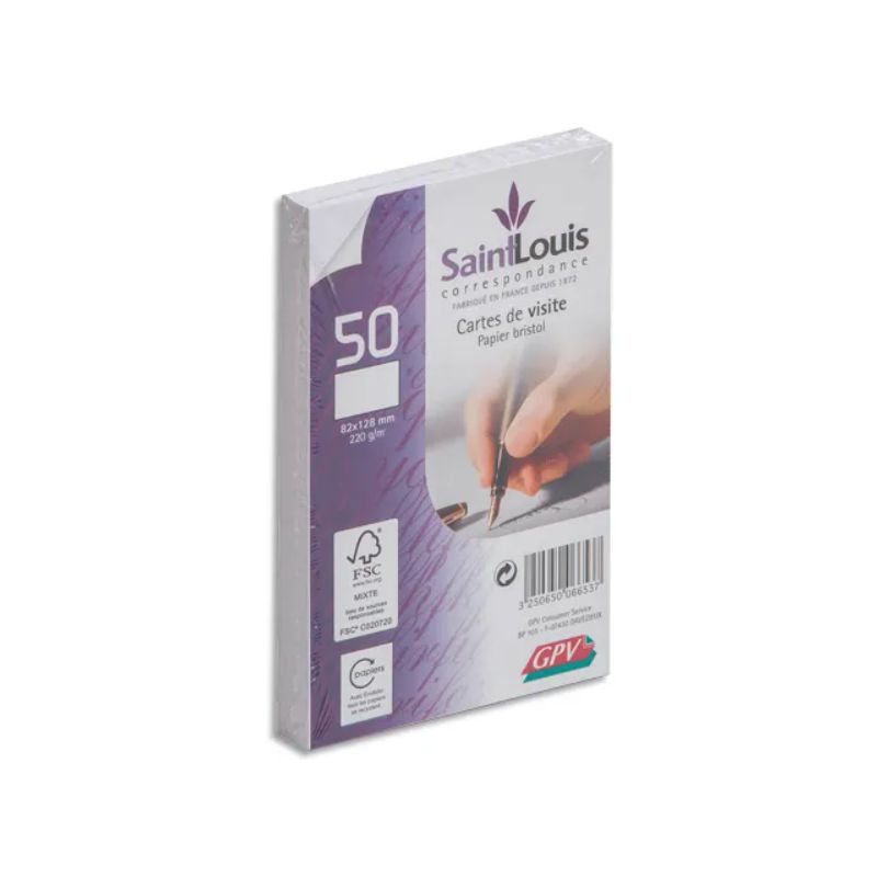 GPV P/50 CARTES VISITE 82X128 220G 6653 GPV P/50 CARTES VISITE 82X128 220G 6653