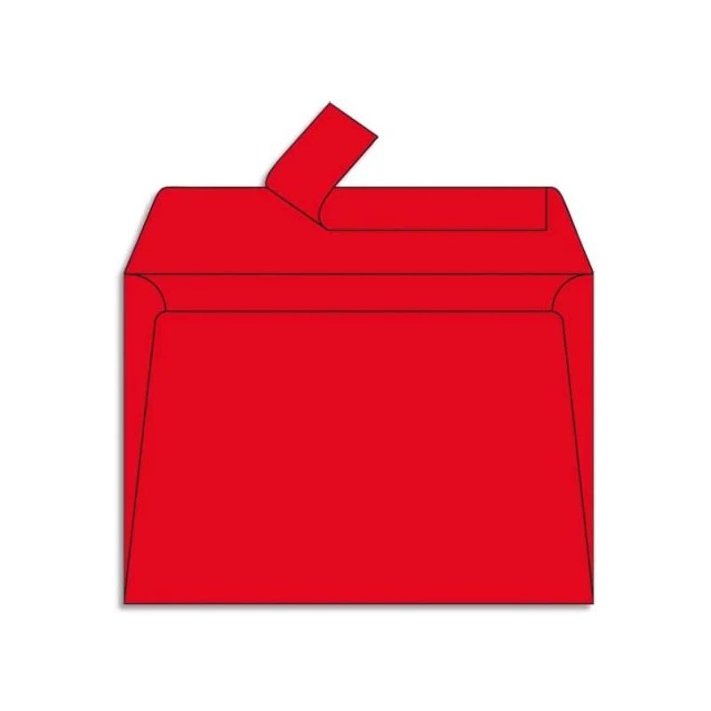 CLAIREFONTAINE Paquet de 20 enveloppes 120g POLLEN 11,4x16,2cm (C6). Coloris Rouge groseille CLAIREFONTAINE Paquet de 20 enveloppes 120g POLLEN 11,4x16,2cm (C6). Coloris Rouge groseille
