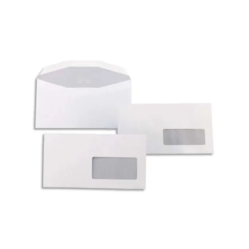 GPV Boîte de 1000 enveloppes 115x225mm Blanches fenêtre 35x100 80g GPV Boîte de 1000 enveloppes 115x225mm Blanches fenêtre 35x100 80g