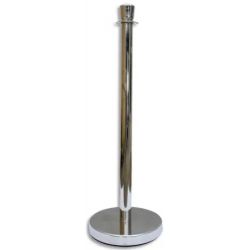 VISO Poteau guide fil à corde - Base 32, hauteur 98 et diamètre du tube 5 cm coloris chromé