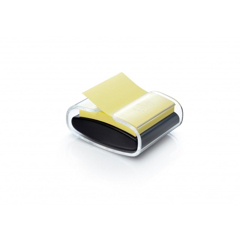 POST-IT Dévidoir Z-notes Pro Noir rechargeable + 1 bloc Z-notes Super Sticky Jaune 76 x 76 mm POST-IT Dévidoir Z-notes Pro Noir rechargeable + 1 bloc Z-notes Super Sticky Jaune 76 x 76 mm