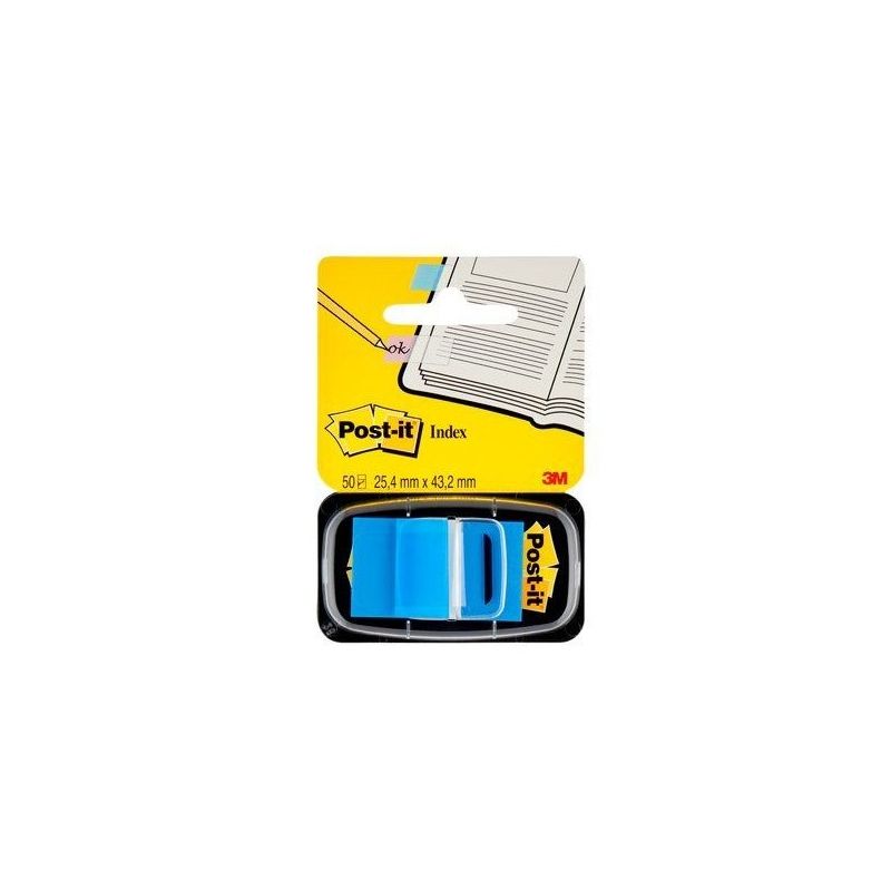 POST-IT Set de 50 marque-pages souples, coloris Bleu POST-IT Set de 50 marque-pages souples, coloris Bleu