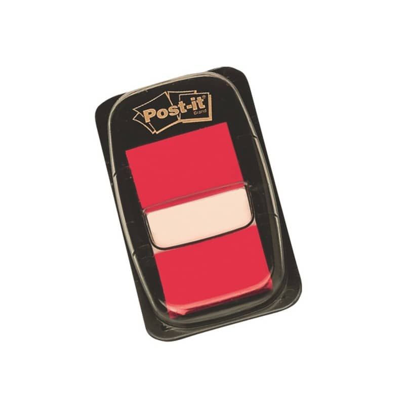 POST-IT Set de 50 marque-pages souples, coloris Rouge POST-IT Set de 50 marque-pages souples, coloris Rouge
