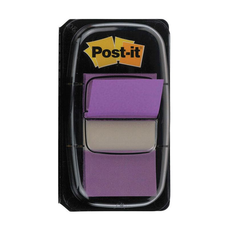 POST-IT Set de 50 marque-pages souples, coloris Violet POST-IT Set de 50 marque-pages souples, coloris Violet