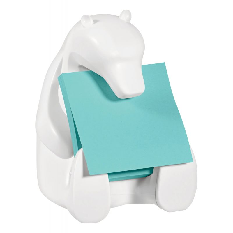 POST-IT Dévidoir Ours Z-Notes Super Sticky + 1 bloc Z-Notes 90 feuilles 76 x 76 mm POST-IT Dévidoir Ours Z-Notes Super Sticky + 1 bloc Z-Notes 90 feuilles 76 x 76 mm