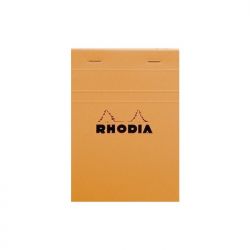 RHODIA BLoc de direction couverture Orange 80 feuilles (160 pages) format 8.5x12cm réglure 5x5