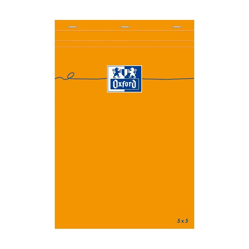 OXFORD Bloc IDEA format 14,8 x 21 cm 80 grammes réglure 5x5 OXFORD Bloc IDEA format 14,8 x 21 cm 80 grammes réglure 5x5