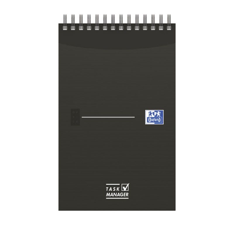 OXFORD Bloc TASK MANAGER spirale Couvertures carte 140 pages ligné 12,5x20cm OXFORD Bloc TASK MANAGER spirale Couvertures carte 140 pages ligné 12,5x20cm