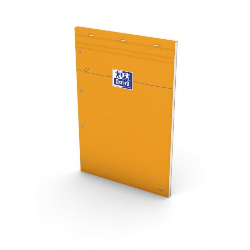 OXFORD Bloc IDEA format 21x32 cm 80 grammes réglure 5x5 marge ligné perforé OXFORD Bloc IDEA format 21x32 cm 80 grammes réglure 5x5 marge ligné perforé