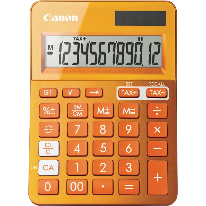 CANON Calculatrice de bureau 12 chiffres LS-123K Orange CANON Calculatrice de bureau 12 chiffres LS-123K Orange