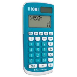 TEXAS INSTRUMENTS Calculatrice primaire TI-106II Bleue 106II/FBL/1E2