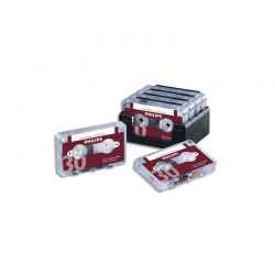 PHILIPS Lot de 10 Mini-cassettes pour machine à dicter 2x15mm