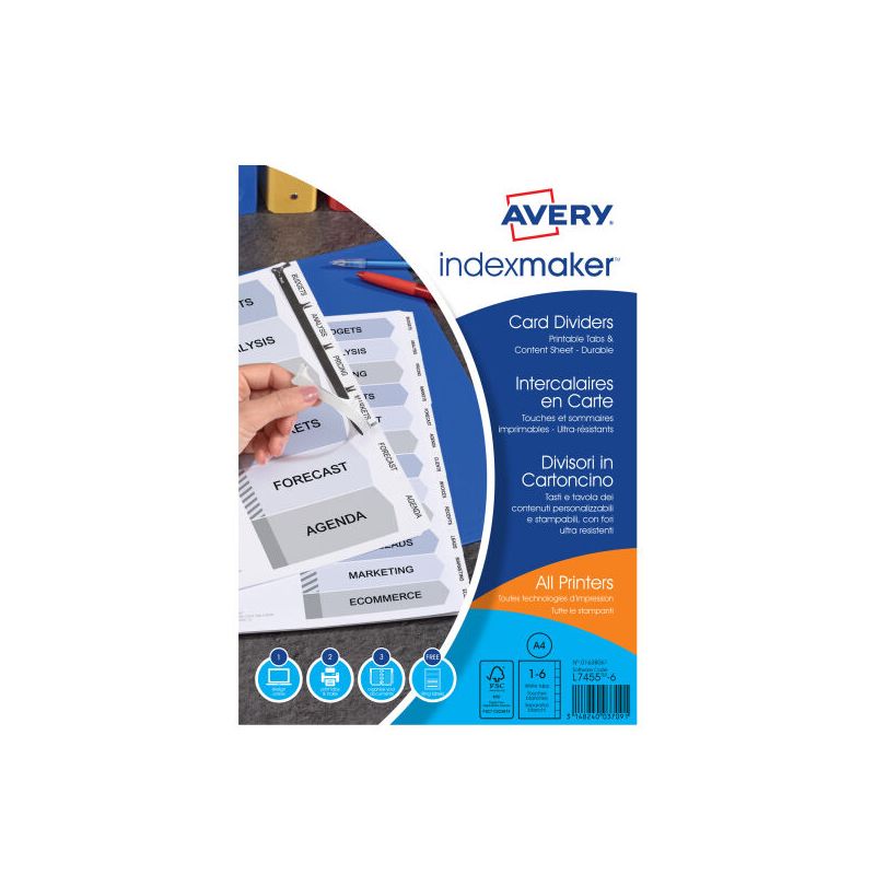 AVERY Kit de présentation ''Indexmaker'' 12 touches AVERY Kit de présentation ''Indexmaker'' 12 touches