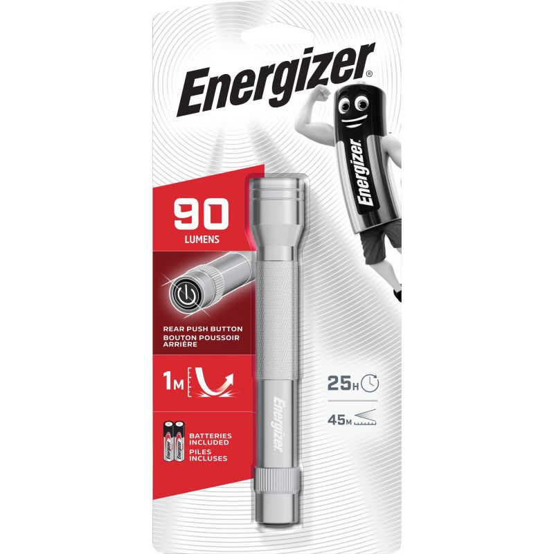 ENERGIZER Torche métal Led Gris portée 34 m ENERGIZER Torche métal Led Gris portée 34 m