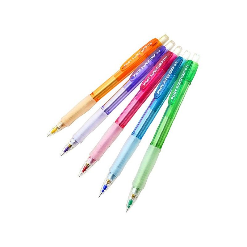 PILOT Porte-mines SUPERGRIP 0.5mm corps plastique avec grip caoutchouc coloris néon PILOT Porte-mines SUPERGRIP 0.5mm corps plastique avec grip caoutchouc coloris néon
