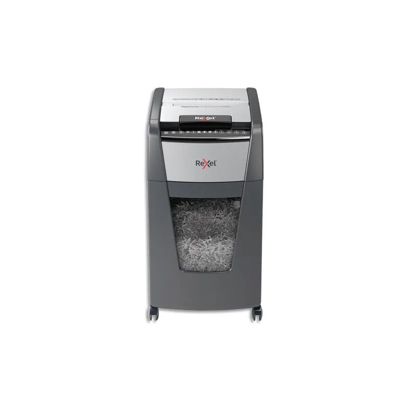 REXEL Destructeur de documents Optimum Auto+ 300M P-5, coupe micro, 2x15mm, 300 feuilles, 60 L 2020300MEU REXEL Destructeur de documents Optimum Auto+ 300M P-5, coupe micro, 2x15mm, 300 feuilles, 60 L 2020300MEU