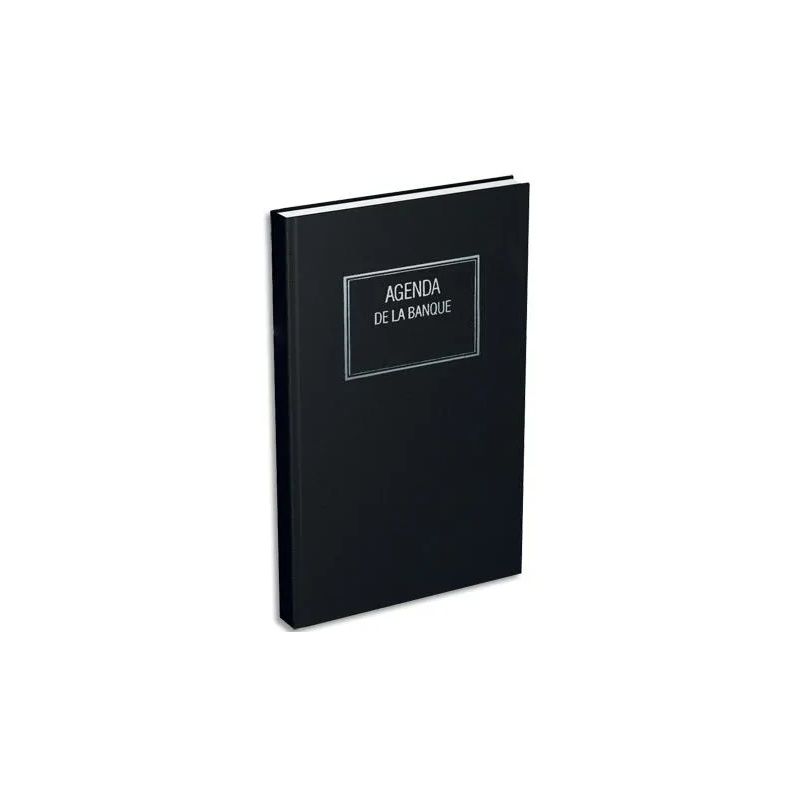 LECAS Agenda banquier large, 1 volume, 1 jour sur 2 pages, 18x29cm Noir LECAS Agenda banquier large, 1 volume, 1 jour sur 2 pages, 18x29cm Noir