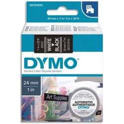 DYMO Ruban D1 poly 24mmx7m Blanc/Noir BB1 S0721010