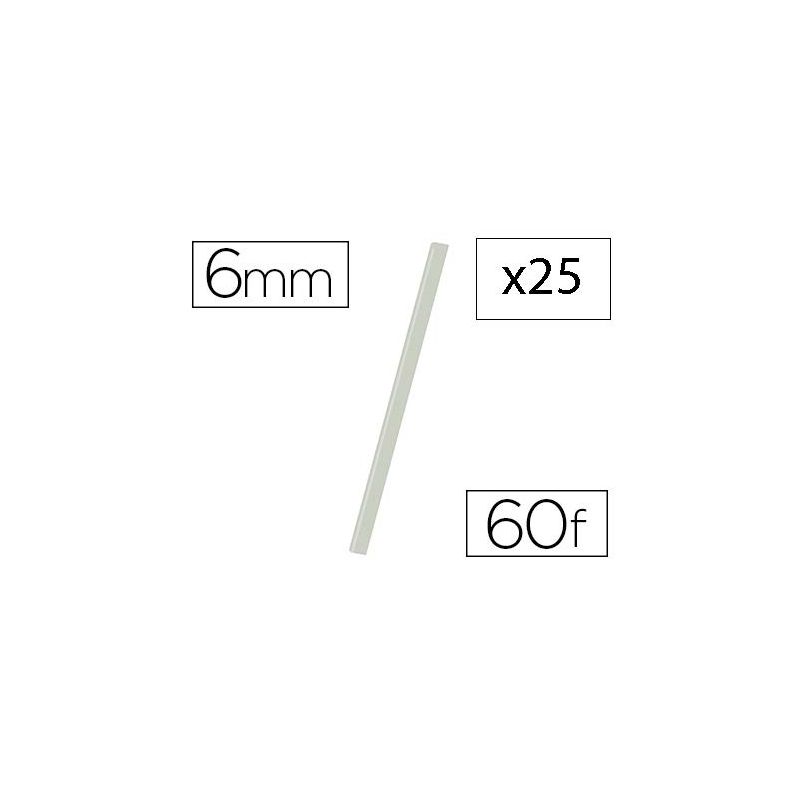 EXACOMPTA Boîte de 25 baguettes à relier manuelles SERODO 6mm incolore EXACOMPTA Boîte de 25 baguettes à relier manuelles SERODO 6mm incolore