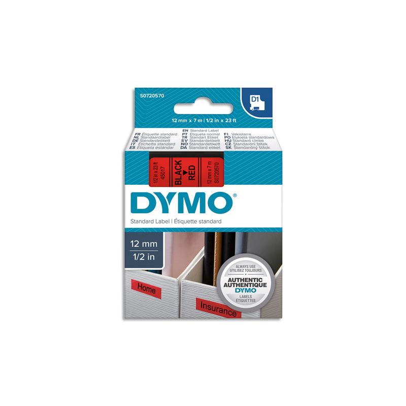 DYM RUBN DYMO D1 12MMX7M N/RGE 45017 DYM RUBN DYMO D1 12MMX7M N/RGE 45017