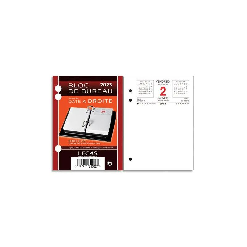 Blocs agenda - Ephamerides - A droite - Lecas - 400056043 Blocs agenda - Ephamerides - A droite - Lecas - 400056043