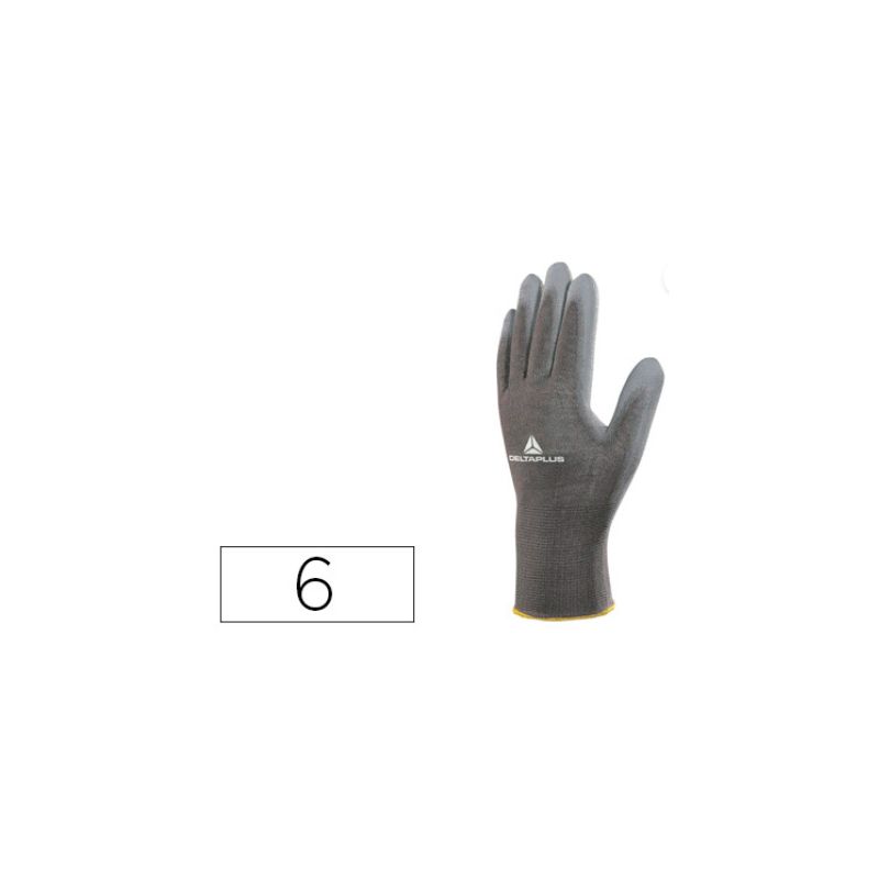 Gant tricot deltaplus polyester paume enduite polyuréthane jauge 13 taille 6 paire. Gant tricot deltaplus polyester paume enduite polyuréthane jauge 13 taille 6 paire.