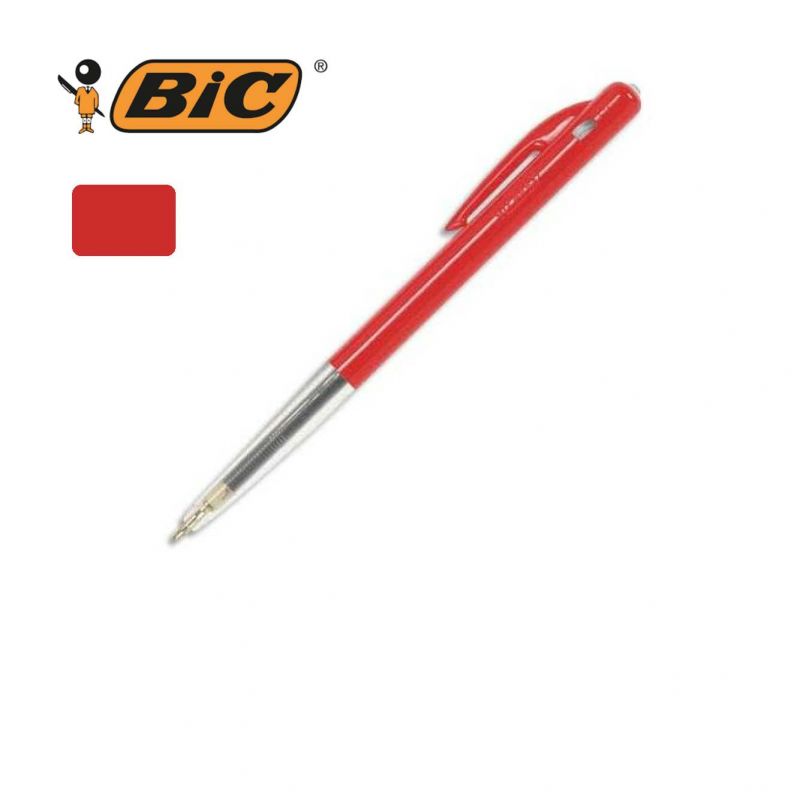 BIC Stylo à bille pointe moyenne rétractable encre Rouge BIC Stylo à bille pointe moyenne rétractable encre Rouge