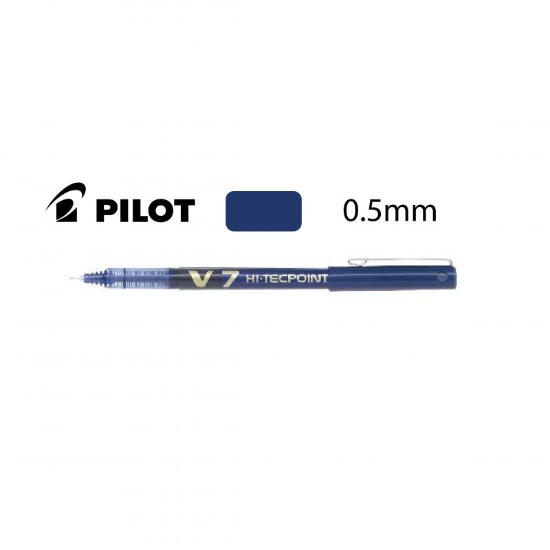 PILOT V7 Stylo Roller pointe tubulaire Encre liquide Bleue PILOT V7 Stylo Roller pointe tubulaire Encre liquide Bleue