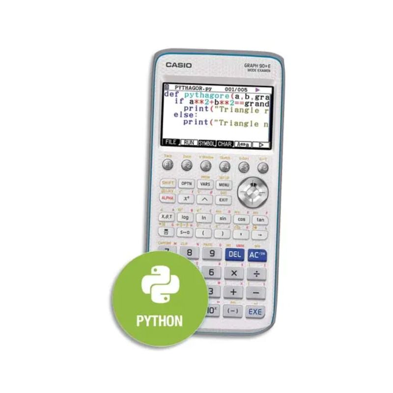 CASIO Calculatrice graphique GRAPH90+E Mode Examen (remplace la Graph75+E) CASIO Calculatrice graphique GRAPH90+E Mode Examen (remplace la Graph75+E)