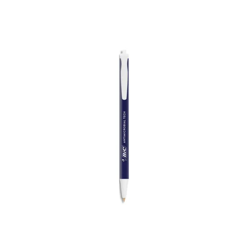 BIC Stylo bille rétractable Antimicrobien. Pointe Moyenne 1mm. Coloris Bleu BIC Stylo bille rétractable Antimicrobien. Pointe Moyenne 1mm. Coloris Bleu