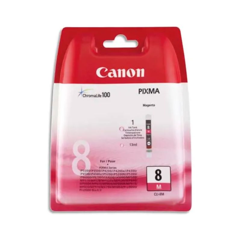 CANON Cartouche jet d'encre magenta CLI8M CANON Cartouche jet d'encre magenta CLI8M