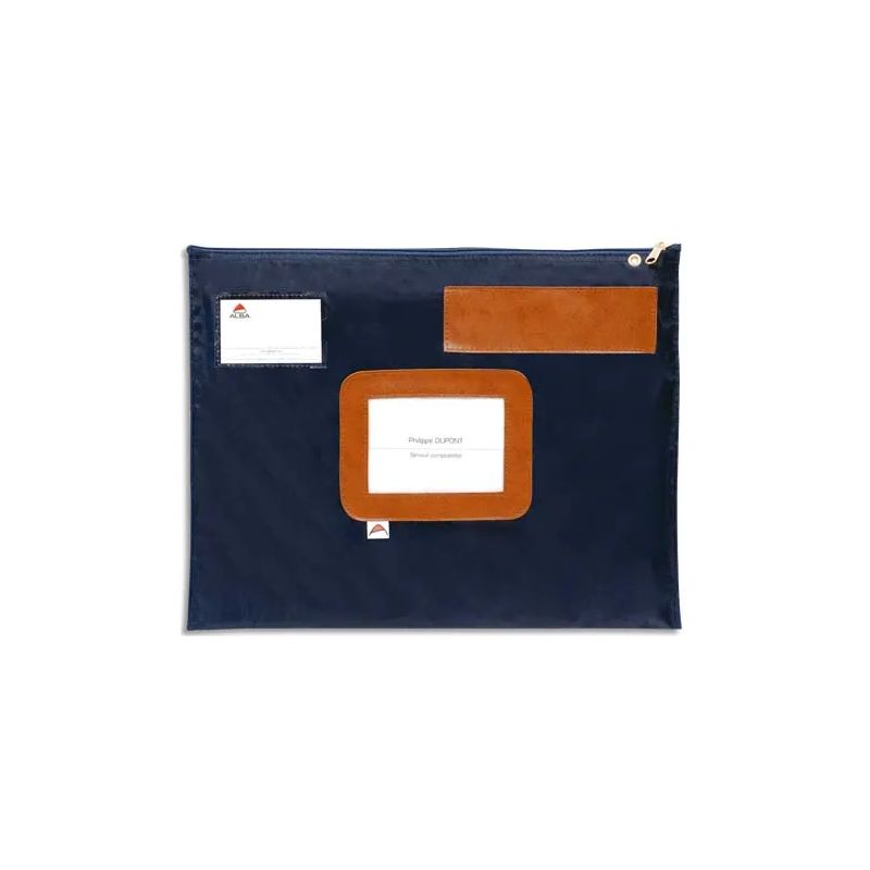 ALBA Pochette navette Bleue en PVC dimensions : 42x32cm ALBA Pochette navette Bleue en PVC dimensions : 42x32cm