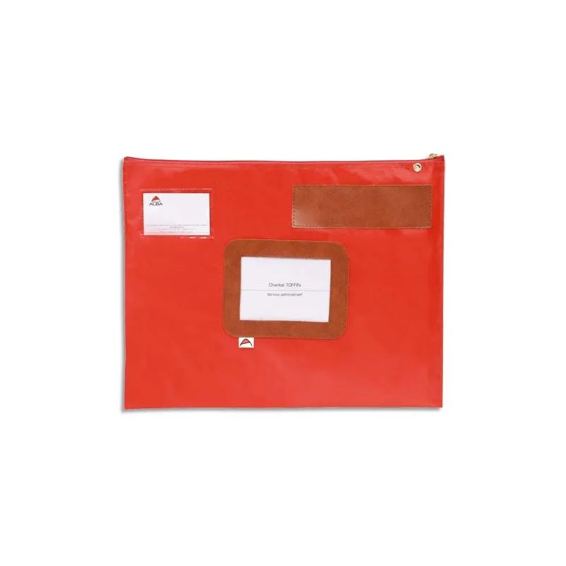 ALBA Pochette navette Rouge en PVC dimensions : 42x32cm ALBA Pochette navette Rouge en PVC dimensions : 42x32cm