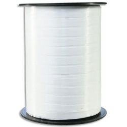 CLAIREFONTAINE Bobine bolduc de comptoir 500mx7mm lisse coloris Blanc
