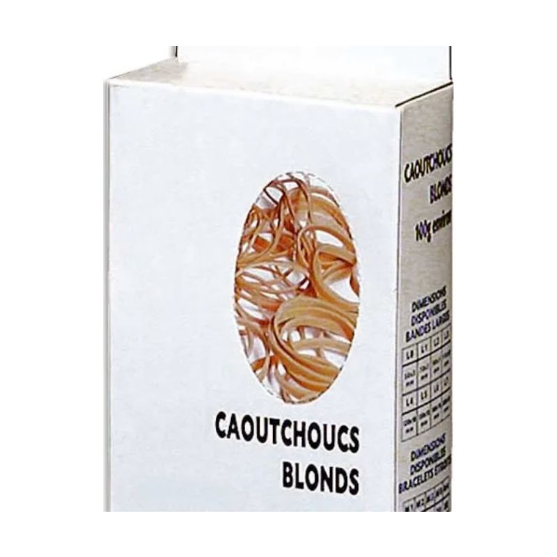 WONDAY Boîte distributrice de 100g d'élastique en caoutchouc